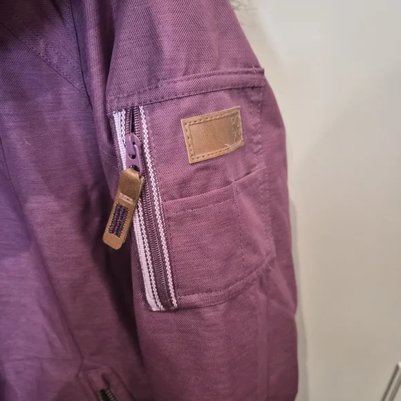 Women's Purple Roxy Meade Snow Jacket S - Picture 6 of 9